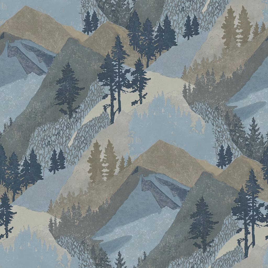 Blue Mountains Wallpaper, 20.5-in by 33-ft, 56.38 sq. ft G895445