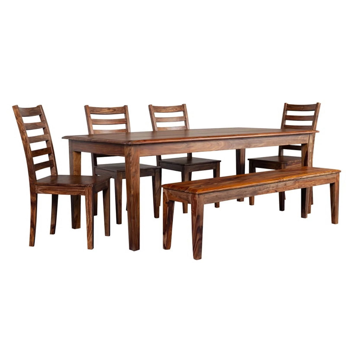 Solid Sheesham Wood Dining Table Brown I688407