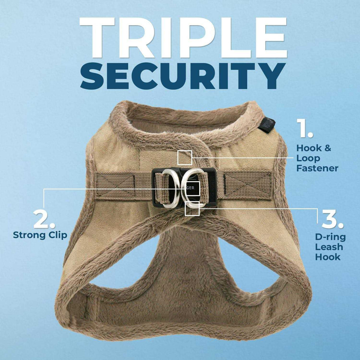 Step-In Plush Dog Harness Z344