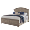 Beige Wood Queen Arched Panel Bed Y628210