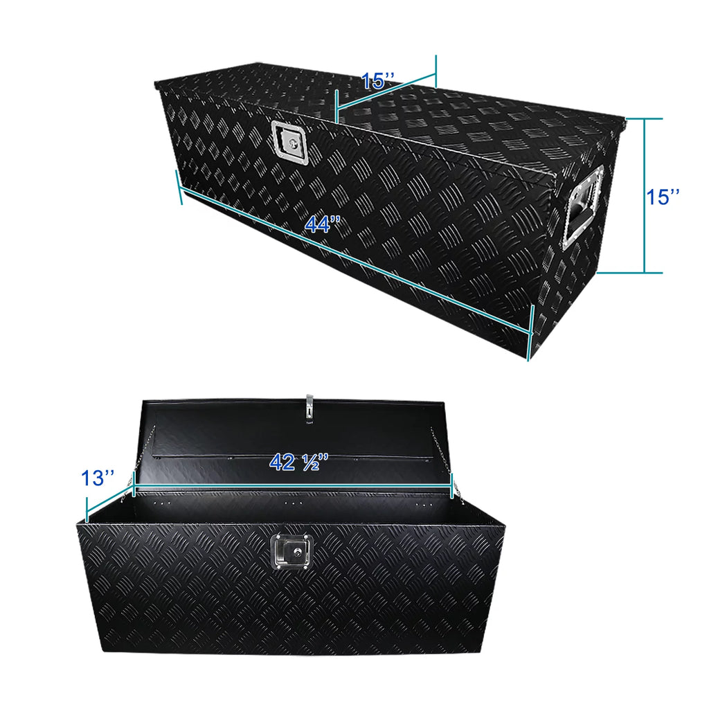 Heavy Duty Black Aluminum Truck Tool Box A711142