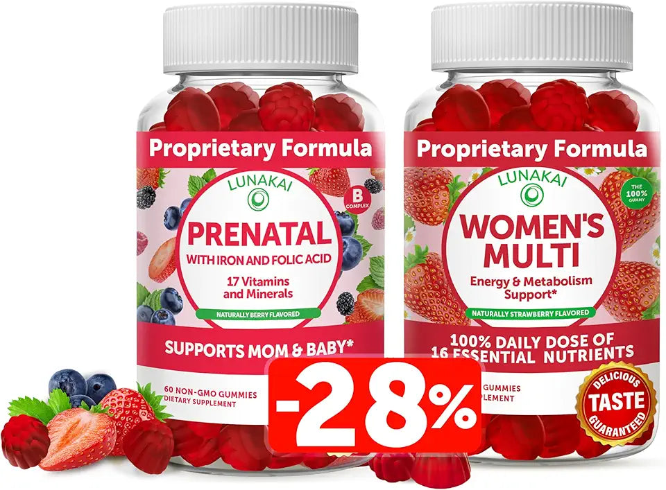 Prenatal Vitamin and Women's Multivitamin Gummies Bundle S1925