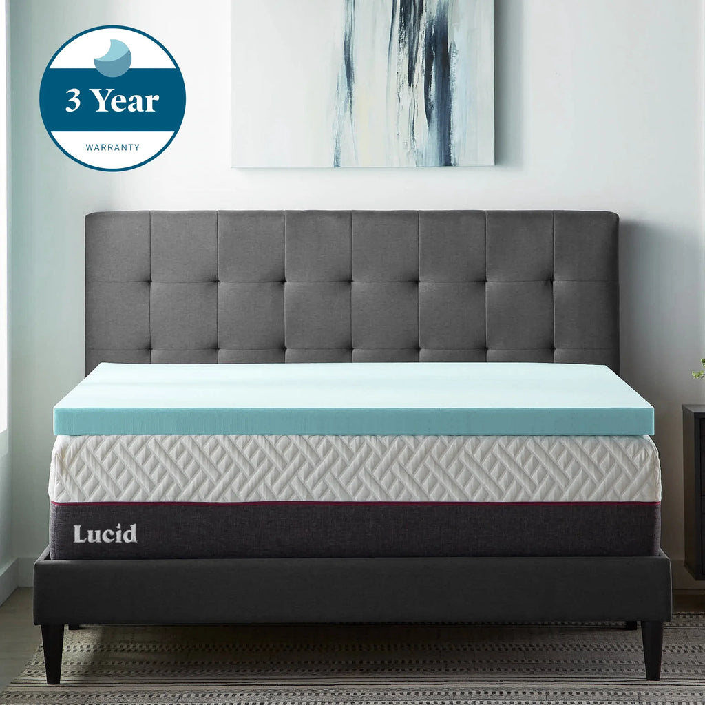 3" Cooling Gel Memory Foam Mattress Topper, Twin-XL S338025