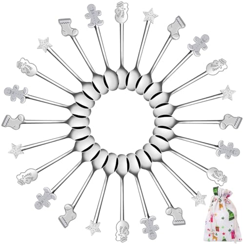 24 Pack Stainless Steel Mini Spoons Set G7476
