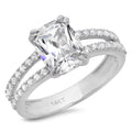 18K White Gold Diamond Engagement Ring U164680
