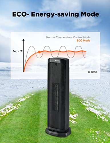 23” Oscillating Ceramic Tower Space Heater with Remote & Thermostat X91303
