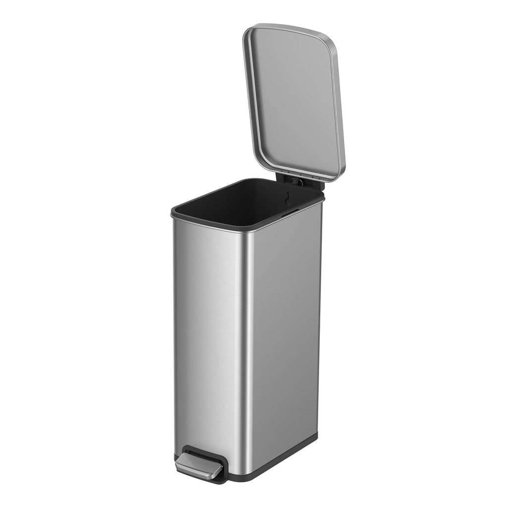 7.9 Gallon Stainless Steel Slim Step Trash Can I797834