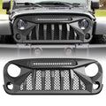Matte Black Front Grill for Jeep Wrangler JK K2211