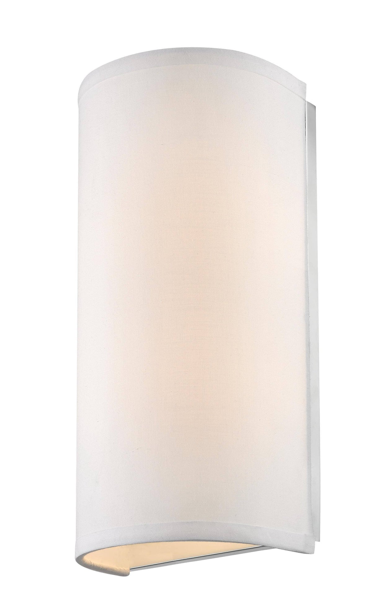 White Fabric 2 Light Wall Sconce A538039