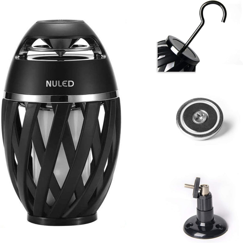 2 Pack Outdoor Bluetooth Speakers with LED Flame Z3743