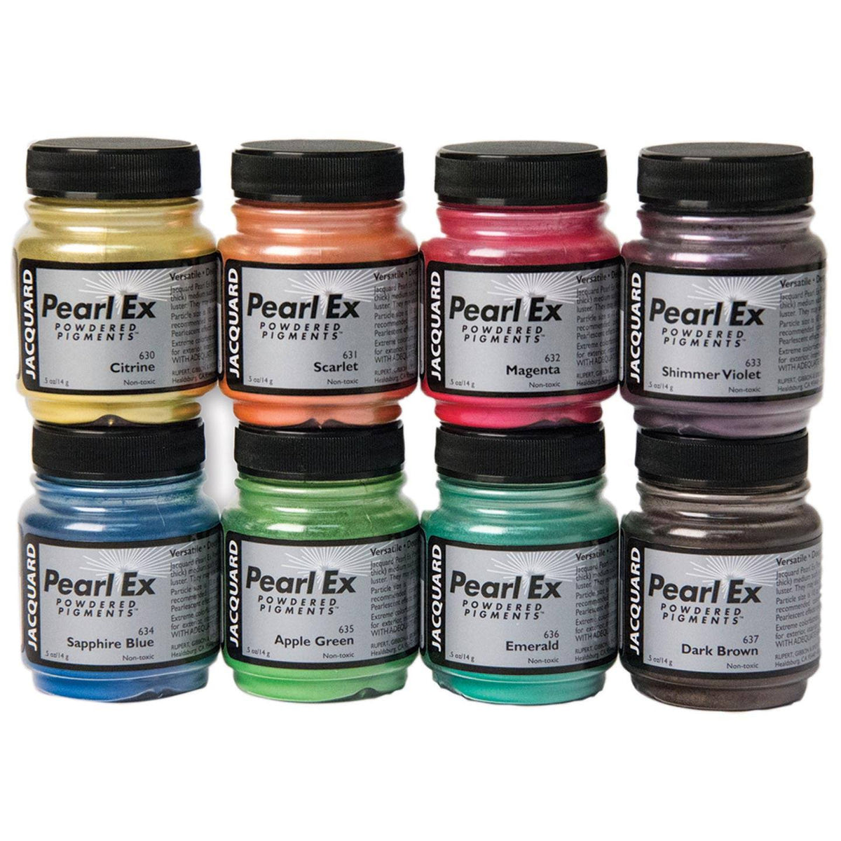 Jacquard Pearl EX Mica Pigment Set, 8 Colors I48200