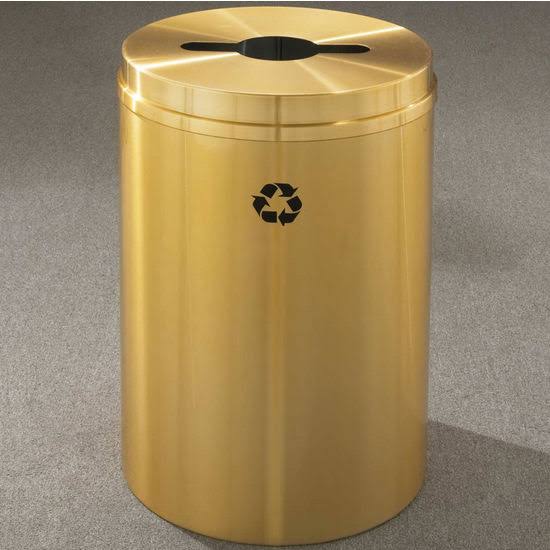 Satin Black Finish Recycling Receptacle N902
