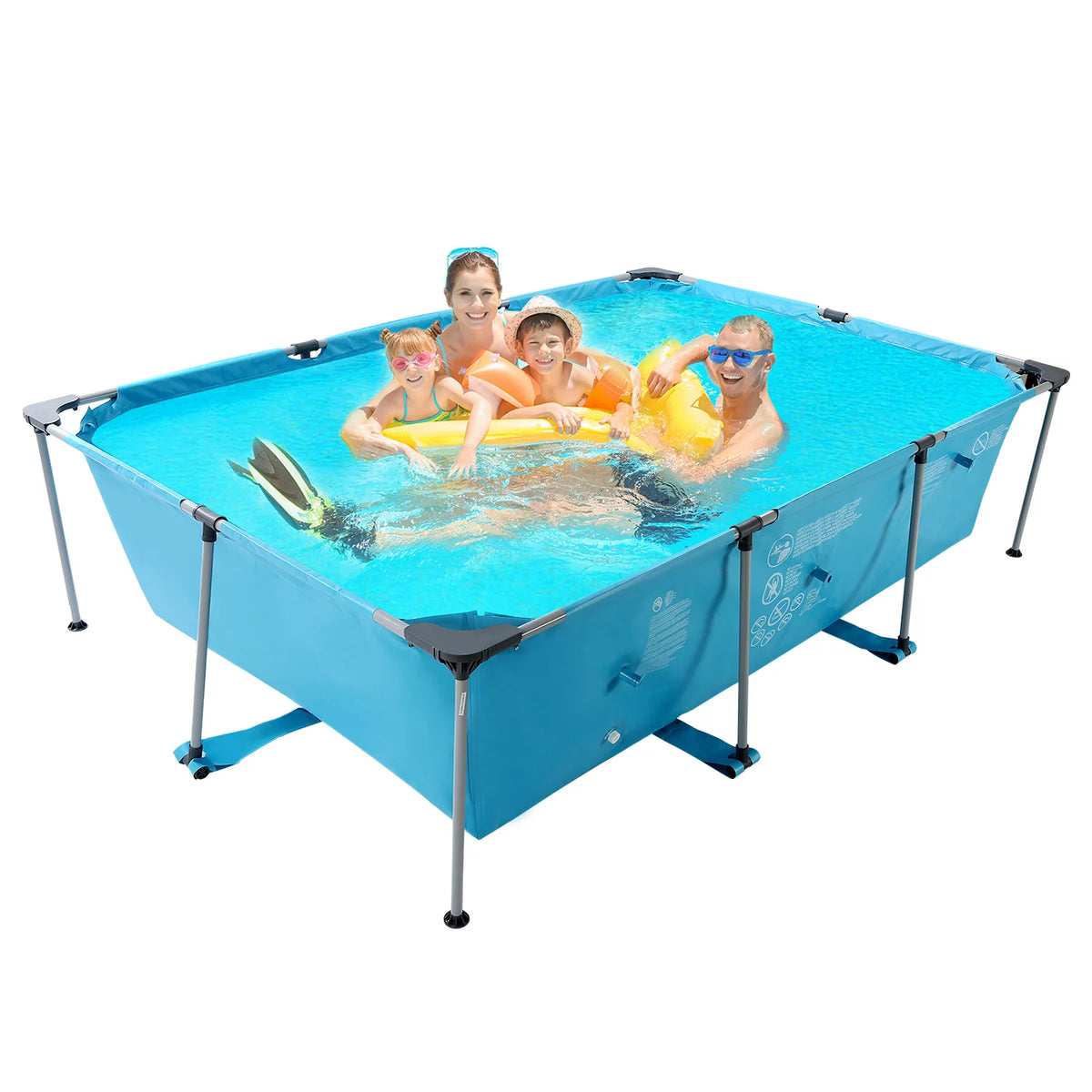 15ft Rectangle Metal Frame Swimming Pool S587