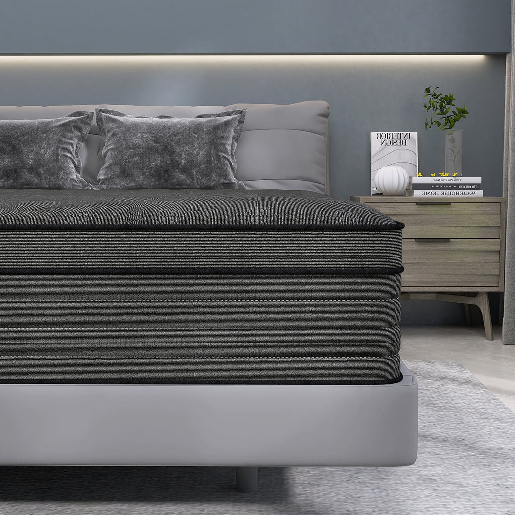Queen Gel Memory Foam Spring Hybrid Mattress Z194