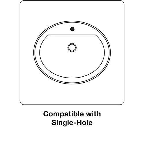 Biscuit Drop-in Bathroom Sink with Single Faucet Hole P39421