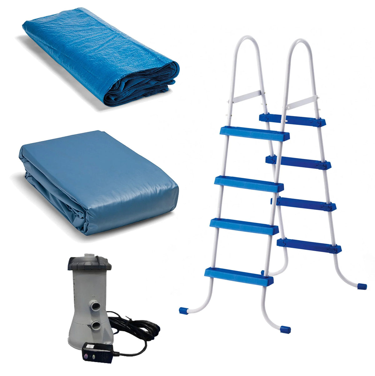 15' x 4' Inflatable Pool with Ladder and Pump T965