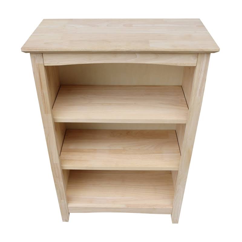 Natural Wood Shaker Bookcase B754