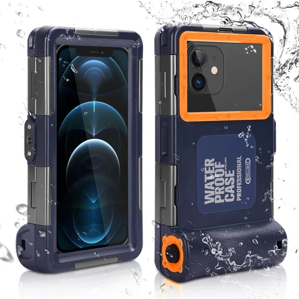Waterproof Protective Case for Phones Up to 6.9 Inch with Lanyard N215
