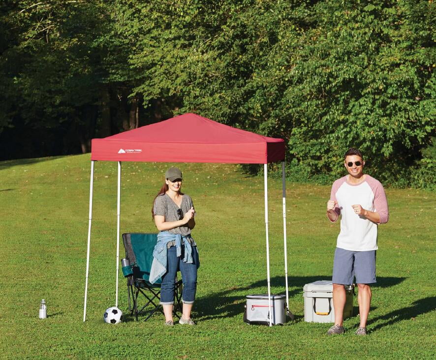 4' x 6' Instant Canopy Outdoor Shade Shelter Brilliant Red W81636