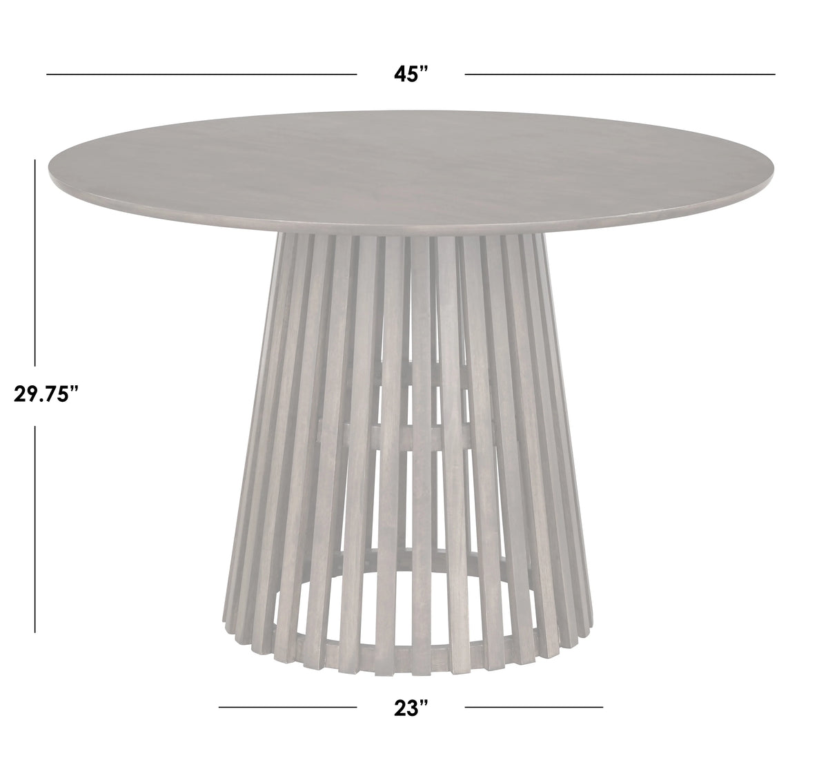 Walnut Round Wood Dining Table E540