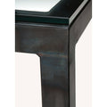 Maple Top Console Table with Gold Base A777207