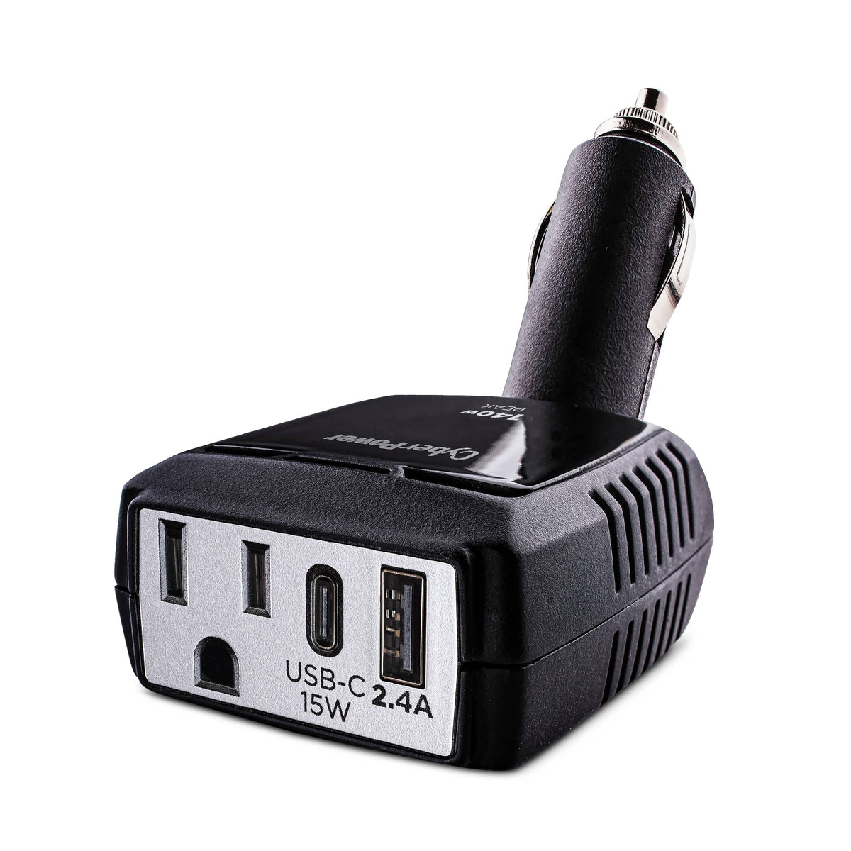1 Outlet 140 Watt Power Inverter with USB-C & USB-A Port A33097