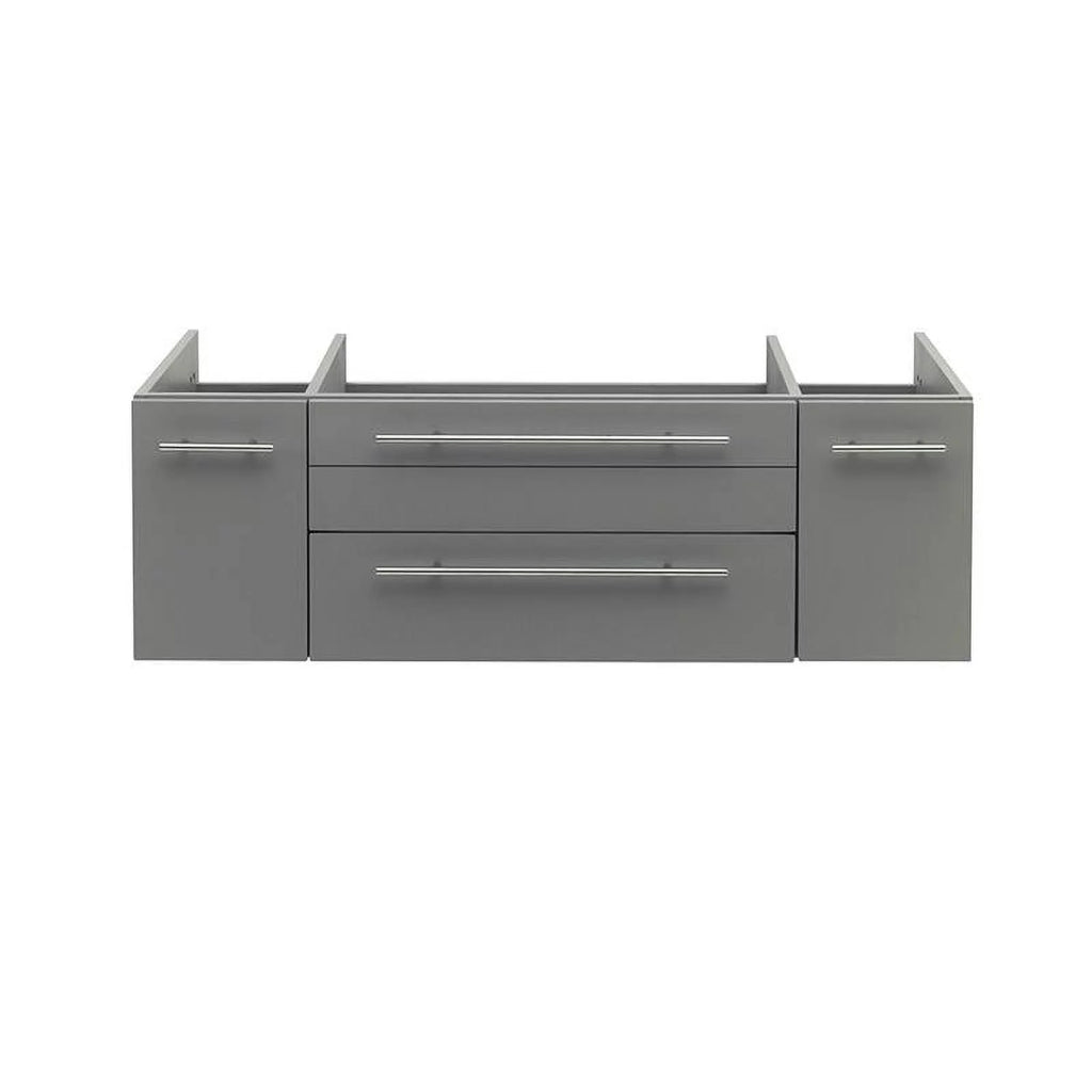 48" Gray Solid Wood Bathroom Cabinet N110838
