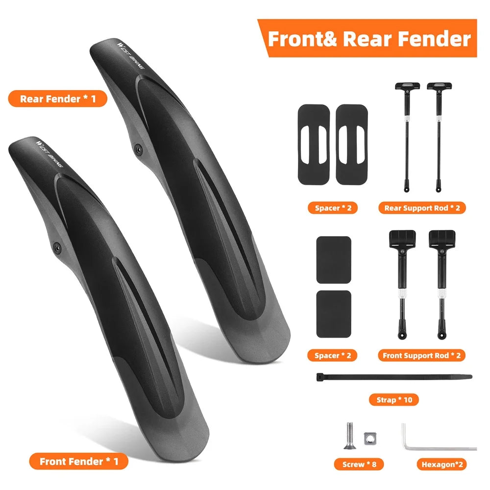 Quick Release Mudguard, 26 29in Wide H907