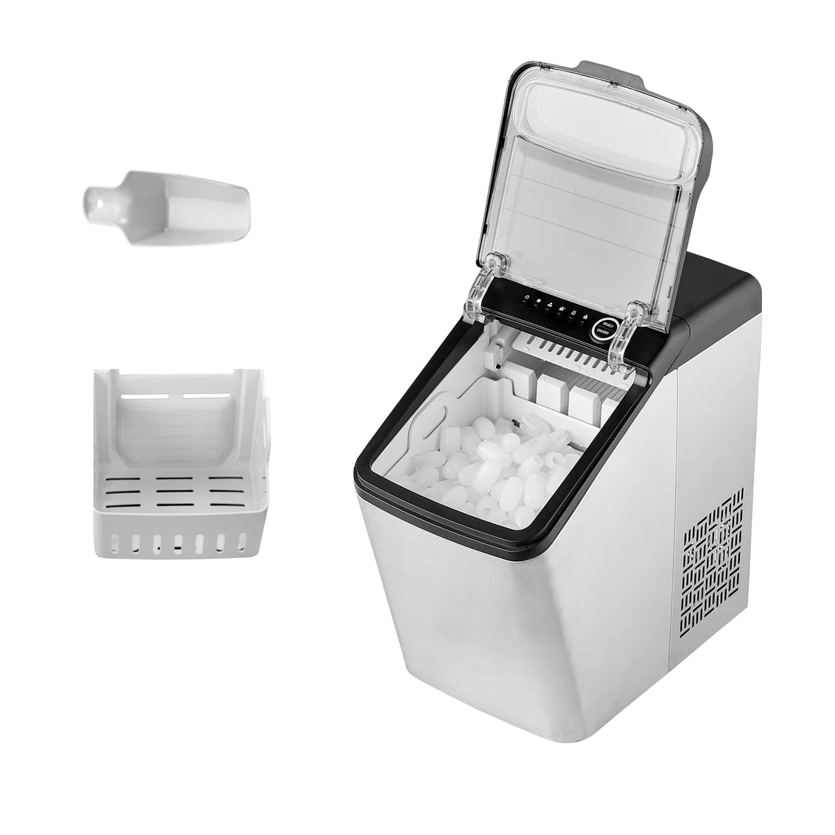 Portable Countertop Ice Maker 33lbs/24H with Scoop and Basket P719