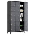 9 Doors Steel Storage Locker Cabinet, Black U798