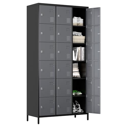 9 Doors Steel Storage Locker Cabinet, Black U798