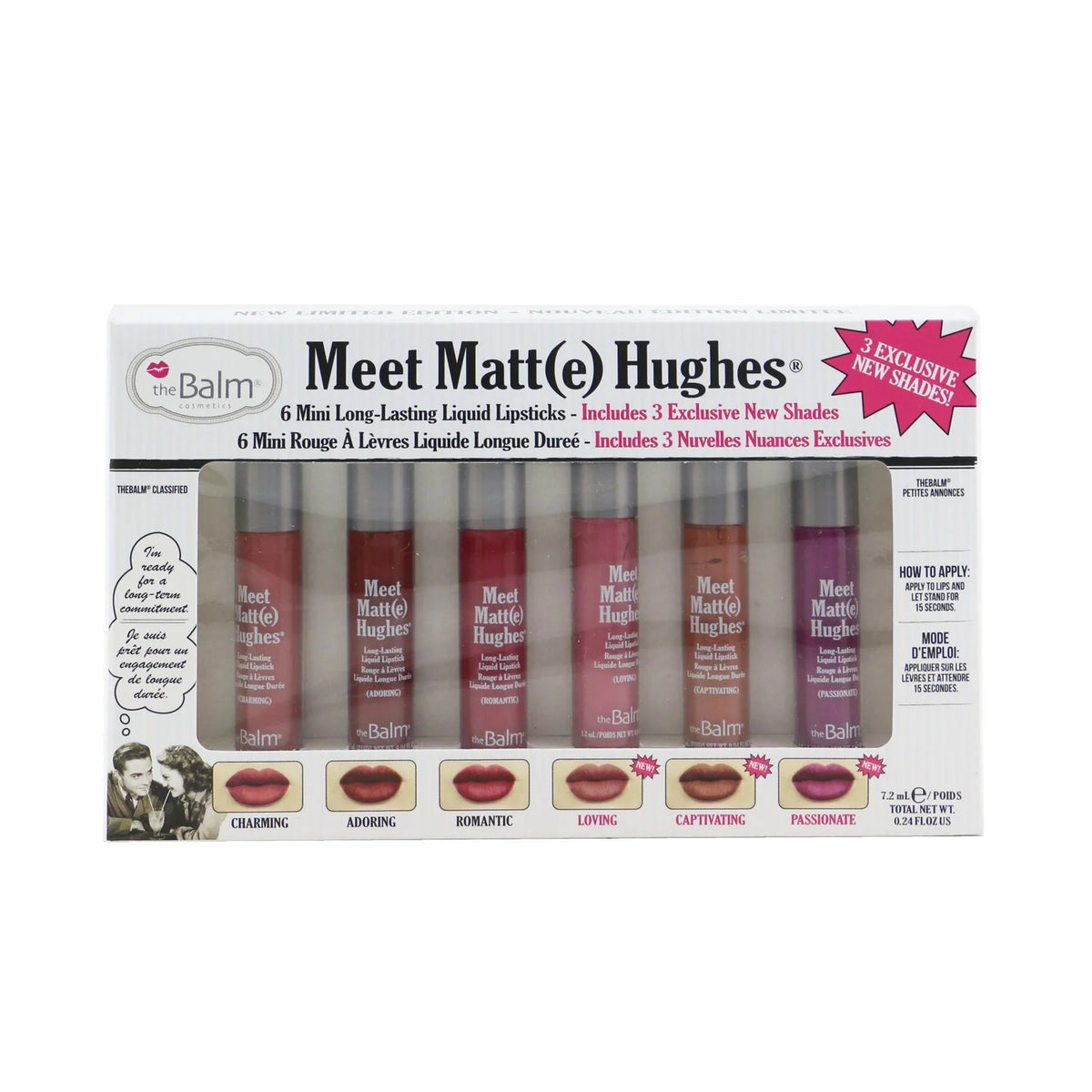 6 Mini Long Lasting Liquid Lipsticks Kit S3661