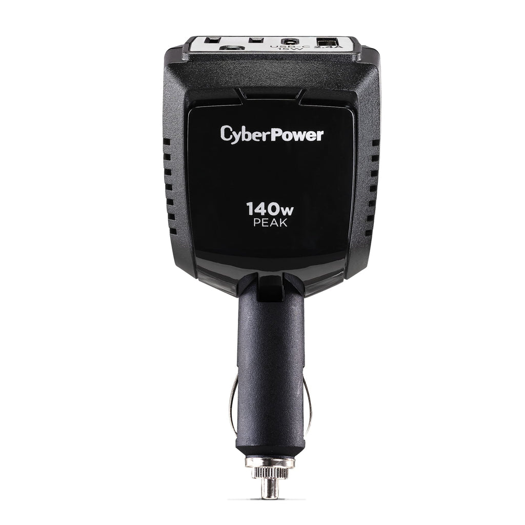1 Outlet 140 Watt Power Inverter with USB-C & USB-A Port A33097
