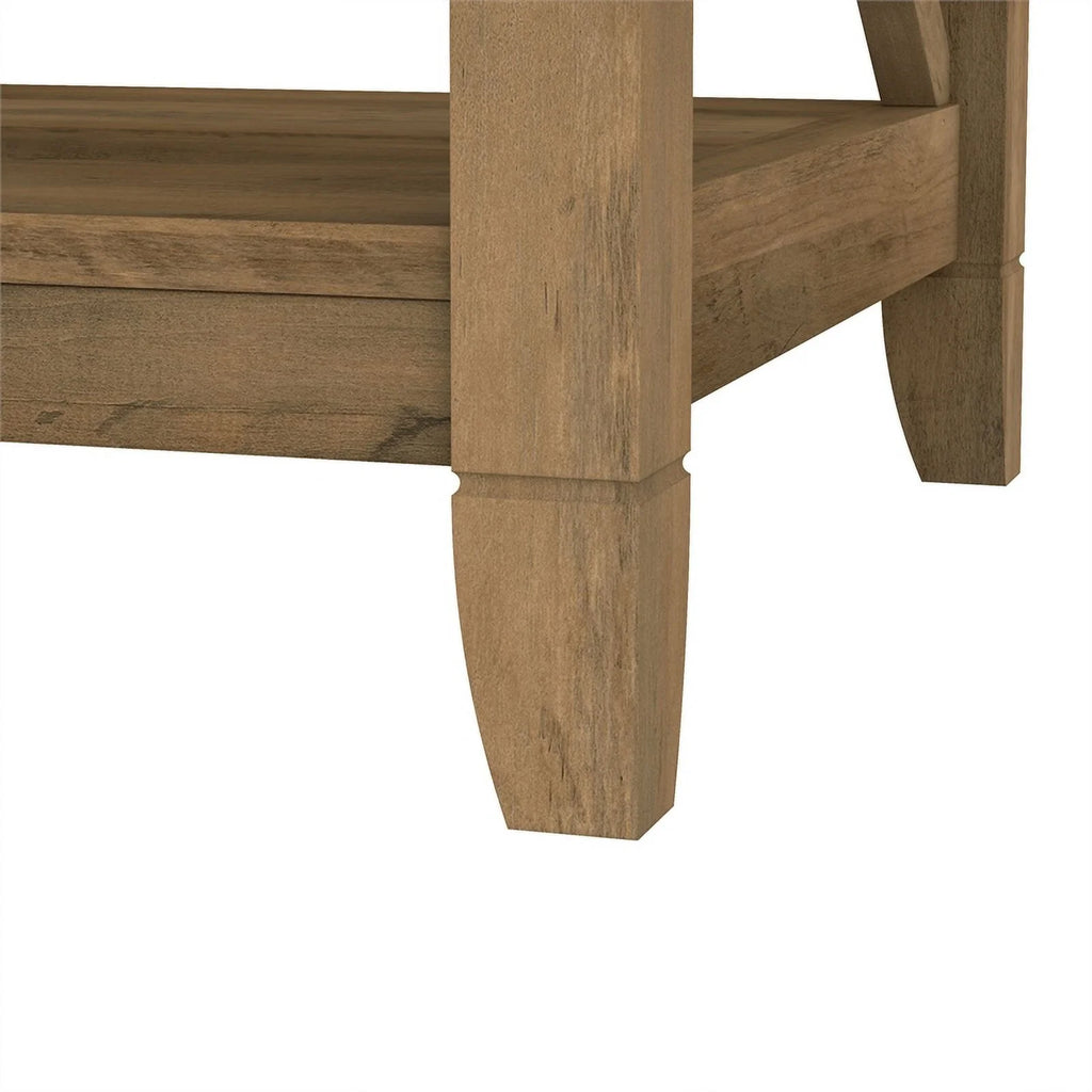 5-Shelf Reclaimed Pine Wood Bookcase C993