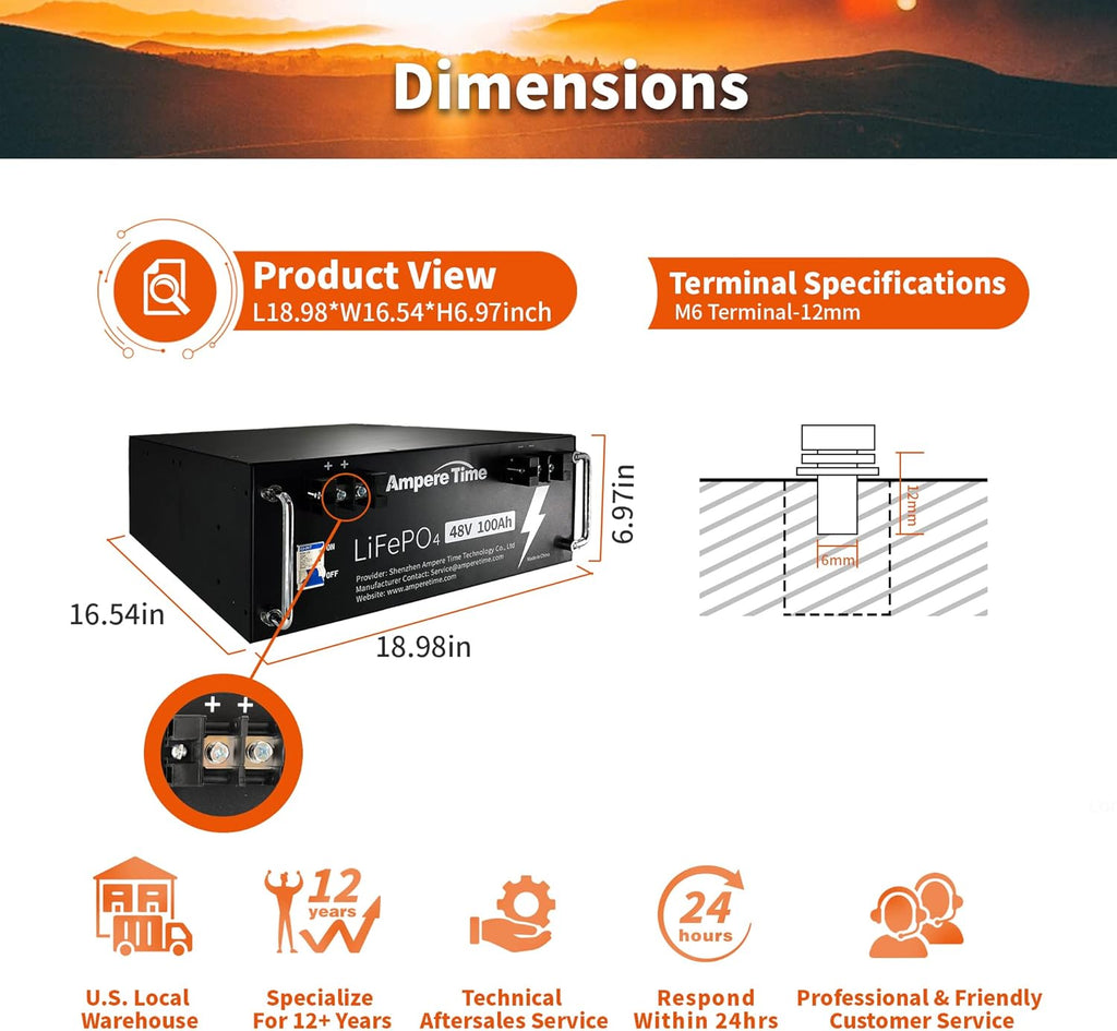 12V 50Ah Lithium LiFePO4 Battery L26193