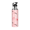 Pink Insulated Stainless Steel Water Bottle with Straw Lid 20 oz L5429
