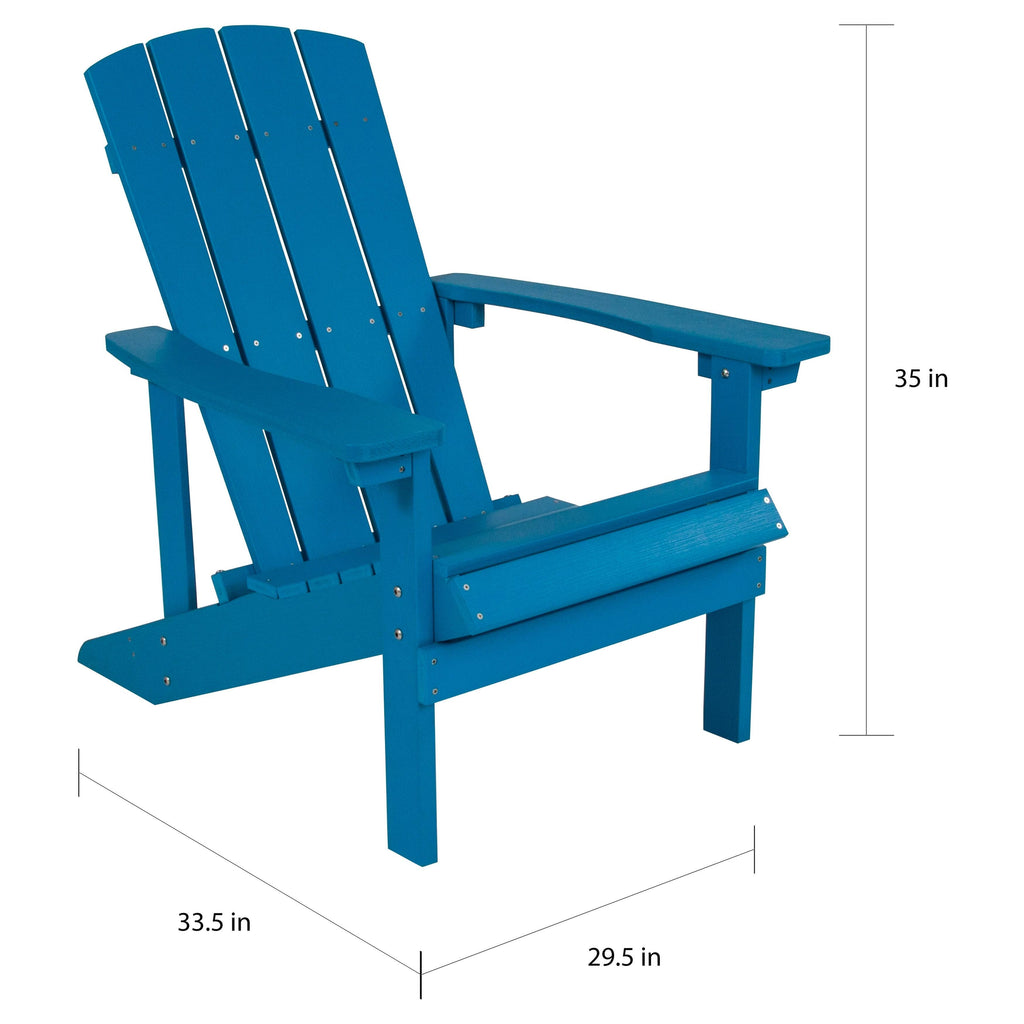 Green Faux Wood Adirondack Chair X4773