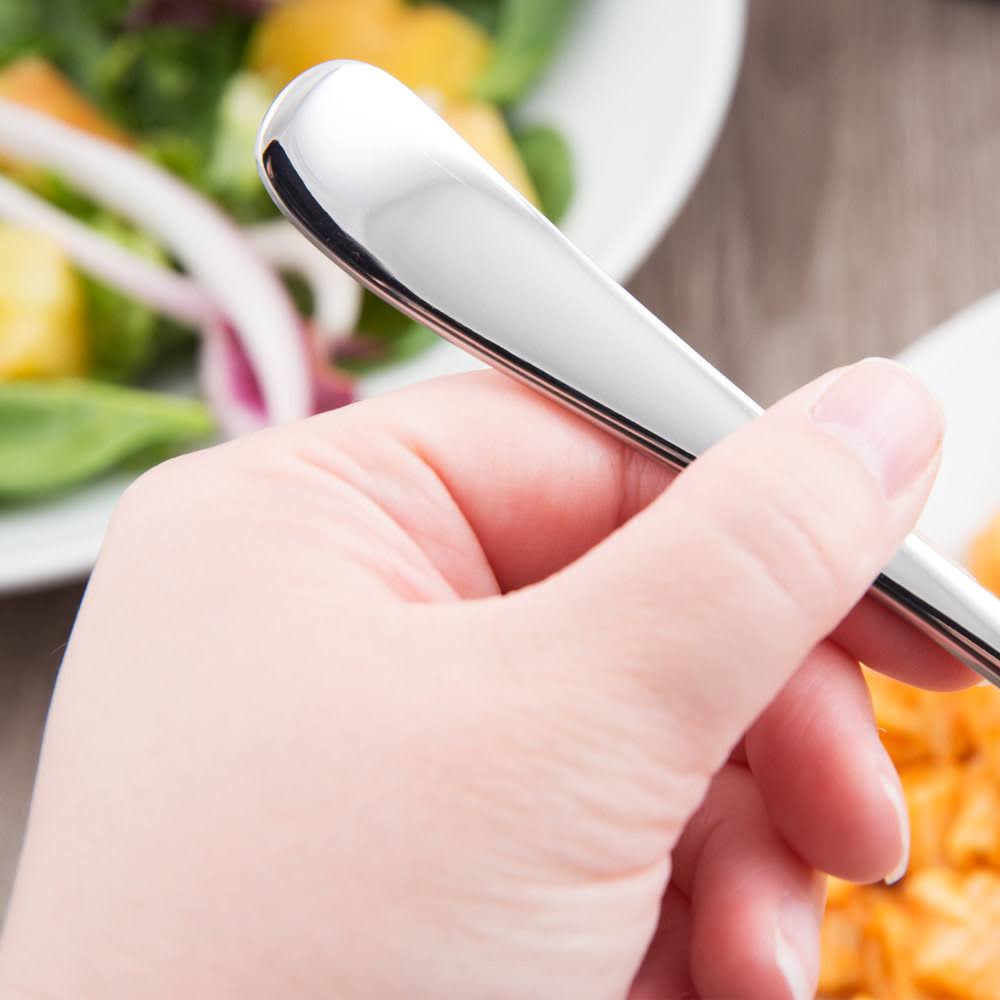 18/0 Stainless Steel Heavy Weight Dessert Fork - 36/Case E310394