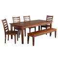 Solid Sheesham Wood Dining Table Brown I688407