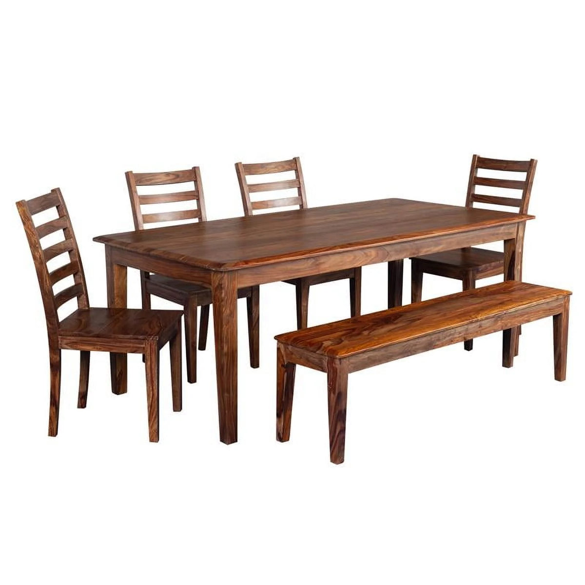 Solid Sheesham Wood Dining Table Brown I688407