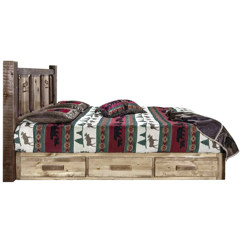 California King Platform Bed with Storage K1187