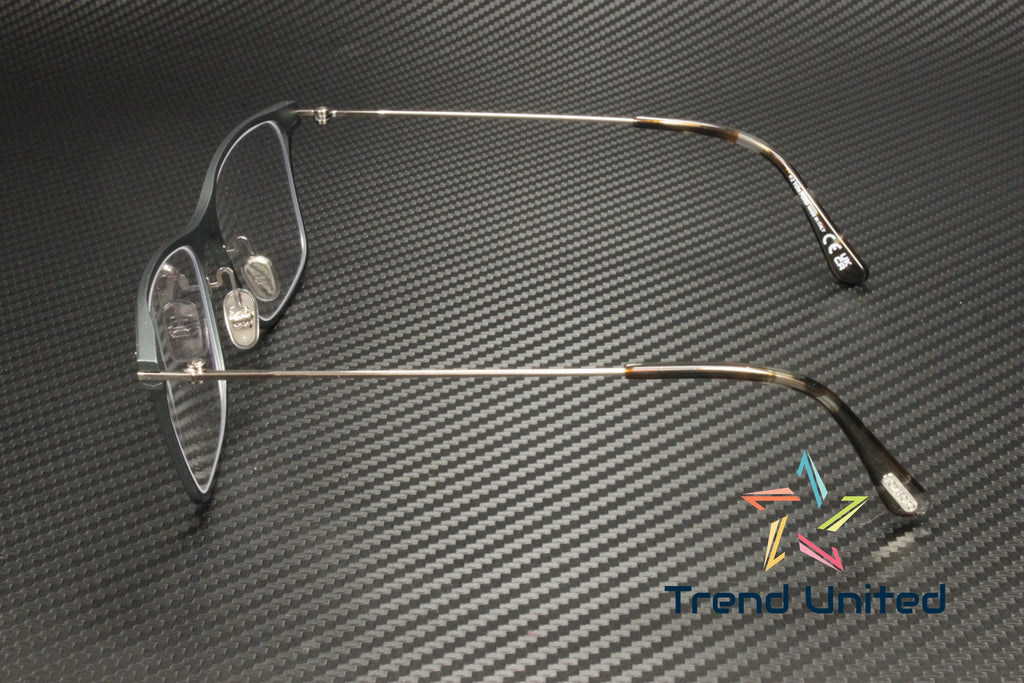 Matte Gray Blue Block Eyeglasses R8585