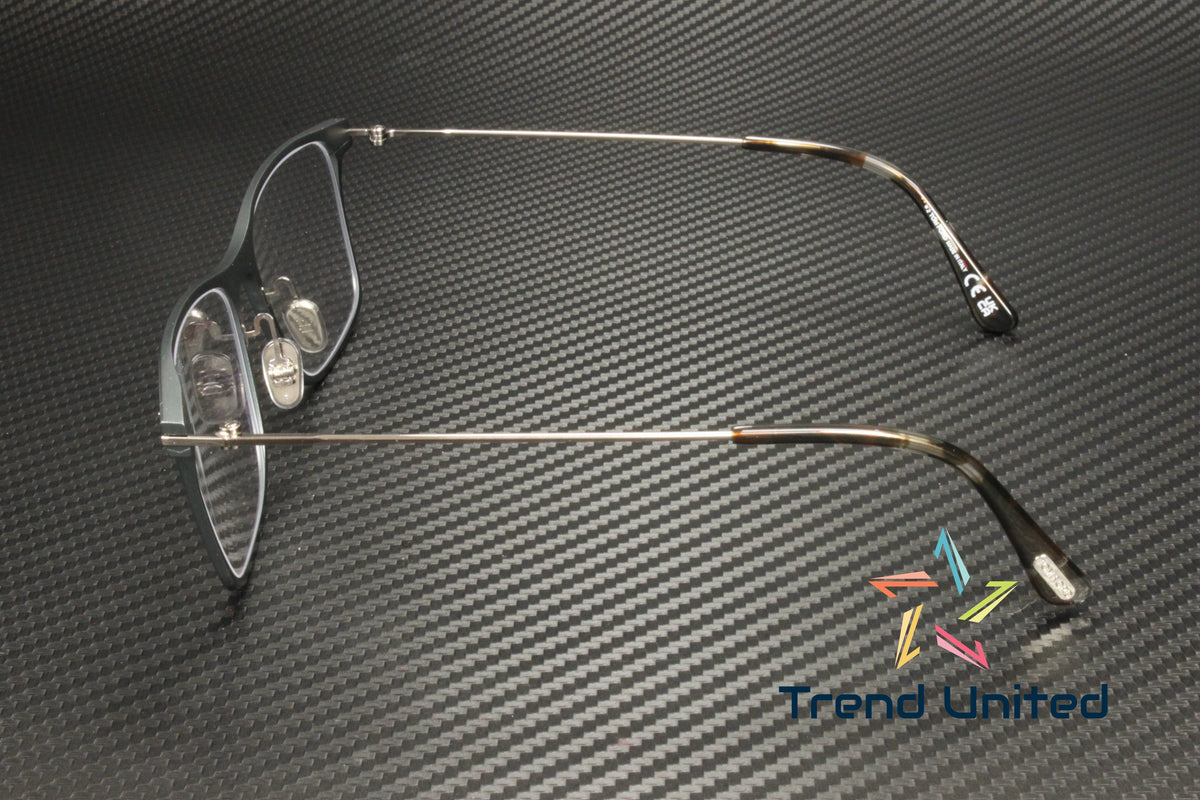 Matte Gray Blue Block Eyeglasses R8585