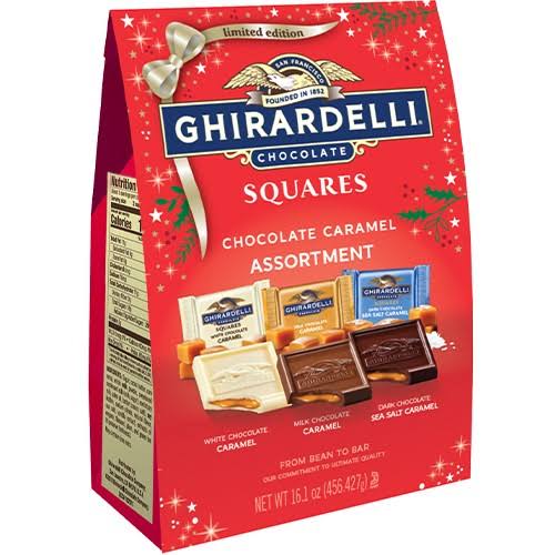 Assorted Chocolate Caramel Squares, Case of 6 A6569