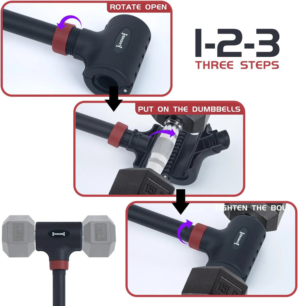 Adjustable Dumbbell Barbell Converter K5636