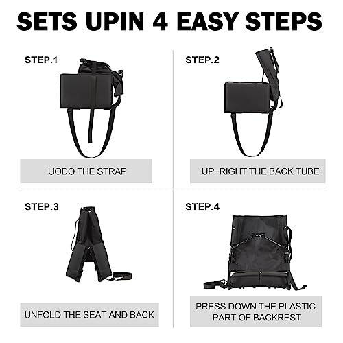 Portable Folding Padded Stadium Chair with Back Support I6600