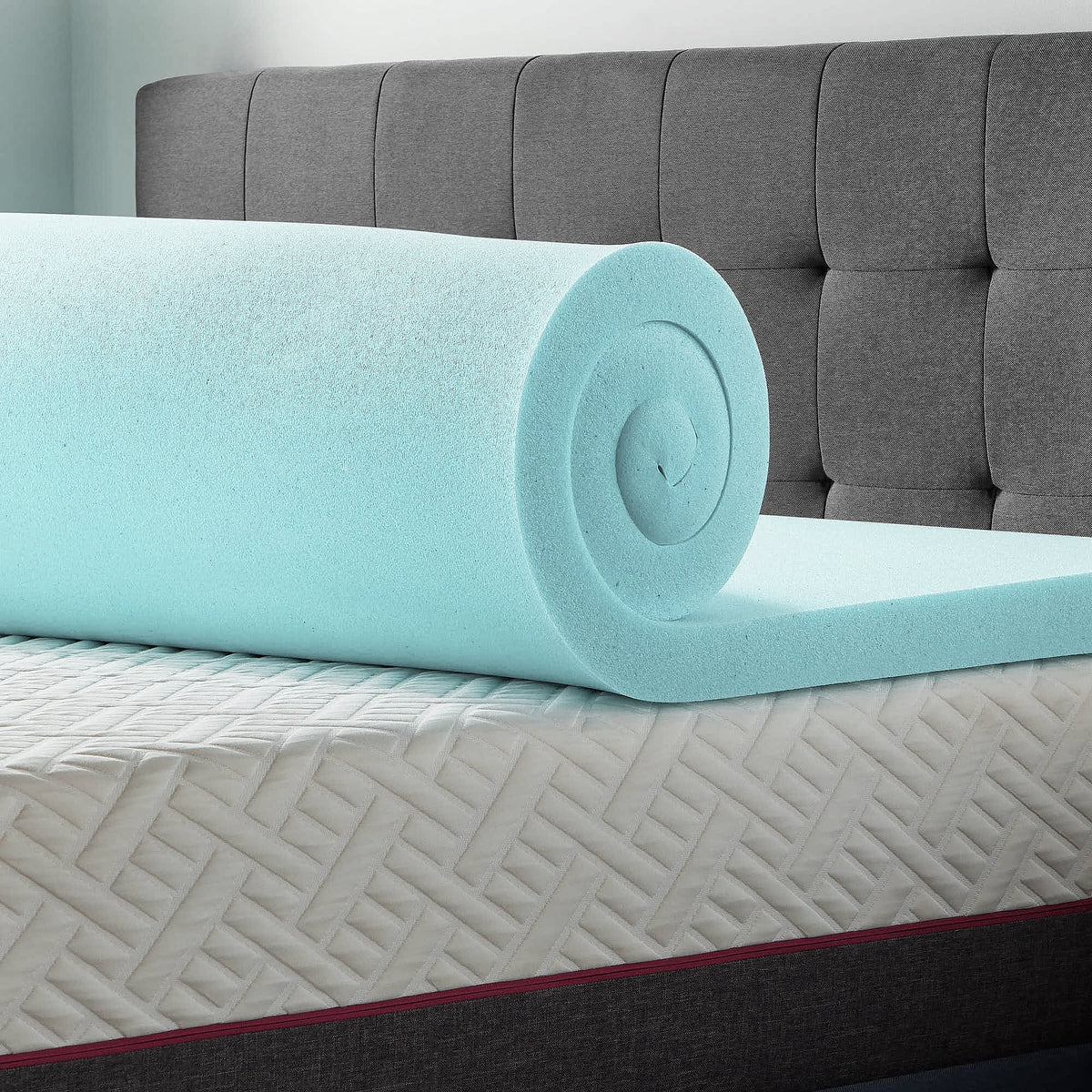 3" Cooling Gel Memory Foam Mattress Topper, Twin-XL S338025