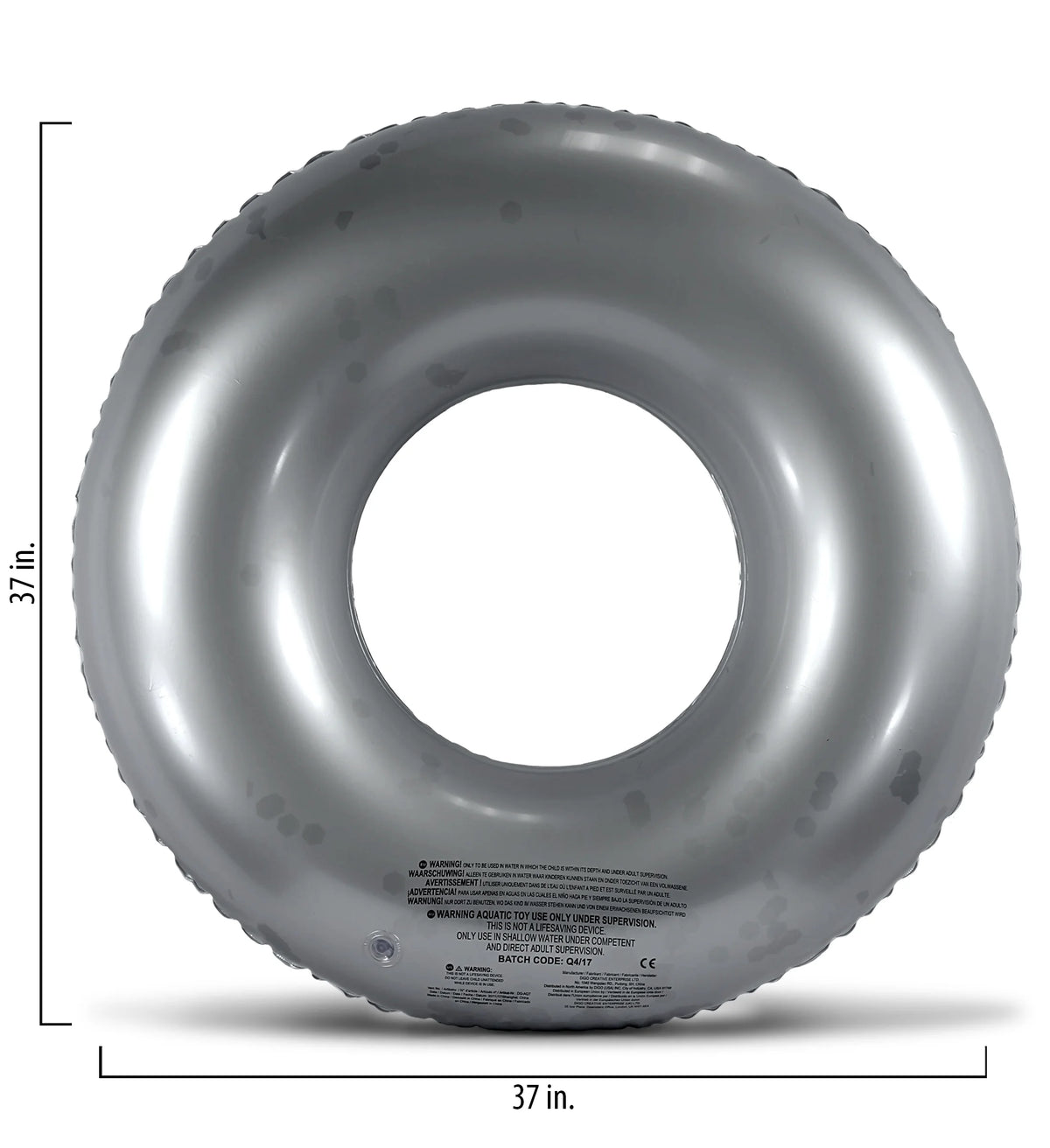 Silver, Gold Confetti 36 Inch Vinyl Pool Floats (2 Items) O910