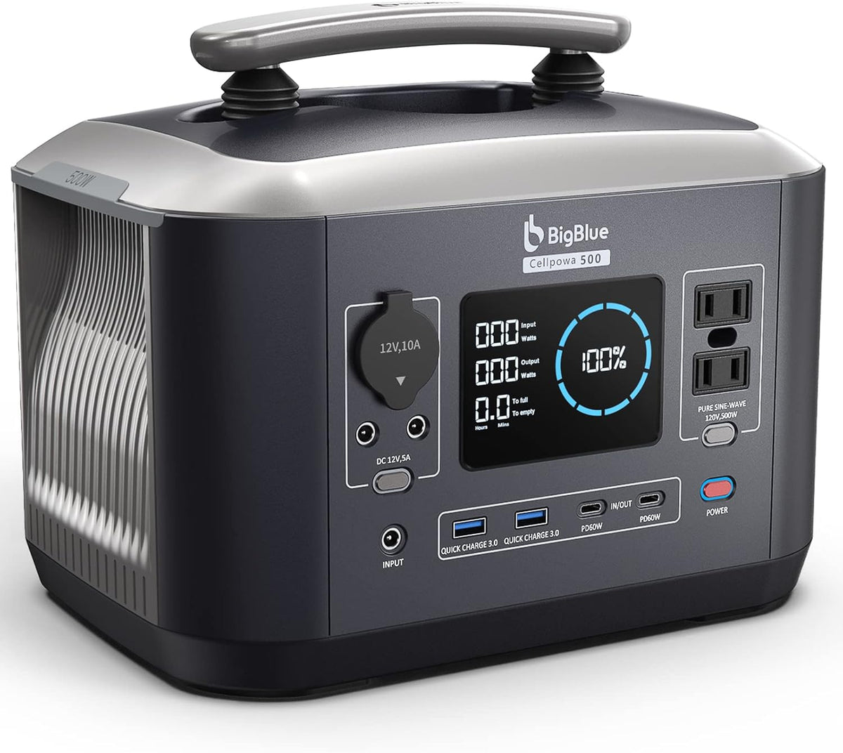Portable Power Station 537.6Wh Solar Generator with MPPT P2984