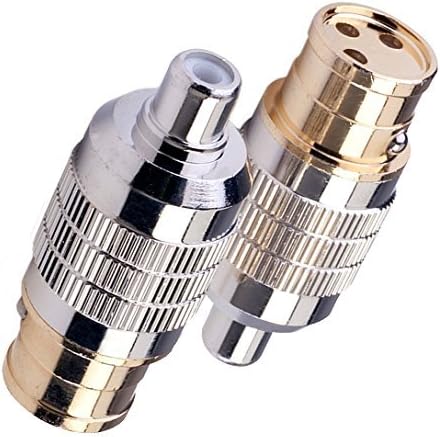 Female XLR to Female RCA Adapters, 2 Pieces E614